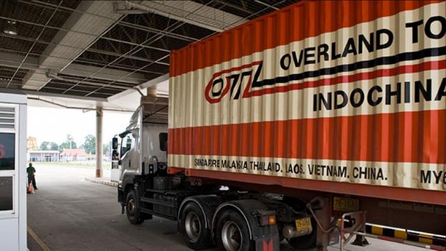 Social distancing and other safety measures to stop the spread of COVID-19 made cross-border freight operations more costly or time consuming. Photo credit: Asian Development Bank.