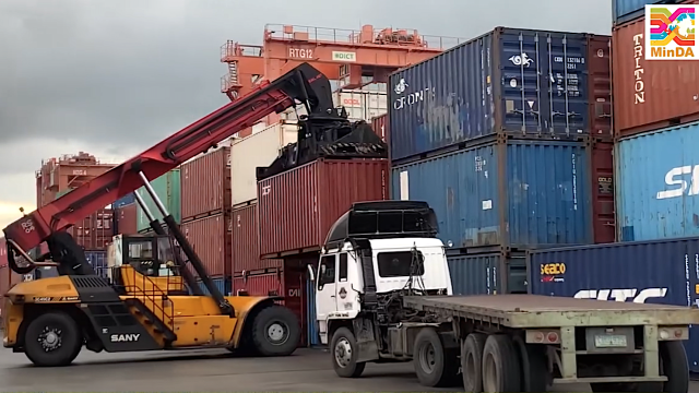A view of the Davao port.